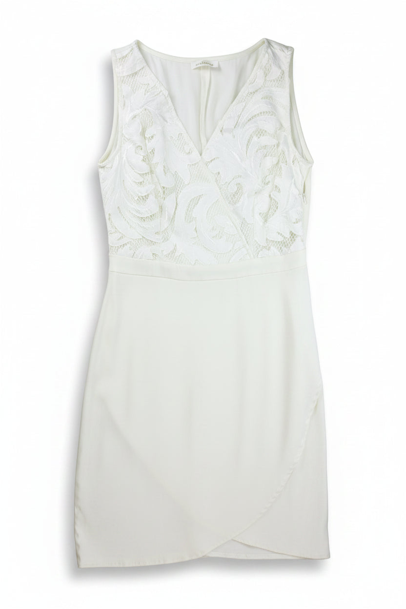 Airfield Mini Dress Wrap White Size 10
