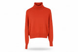 LK Bennett Red Relaxed Turtleneck Sweater