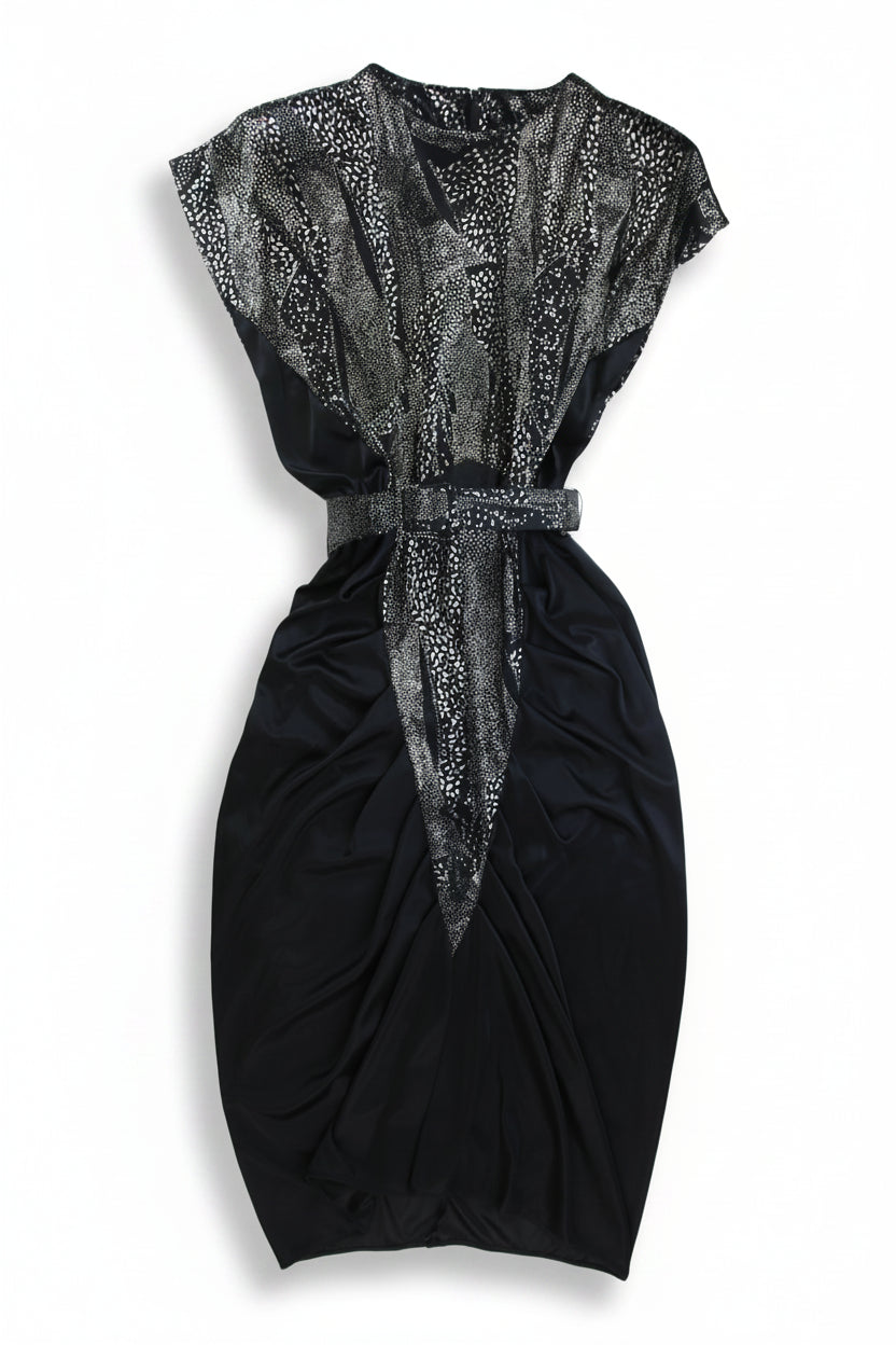 Stash Midi Dress Blouson Black Size 10
