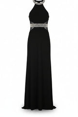 Mascara Maxi Dress Sheath Black Size 10