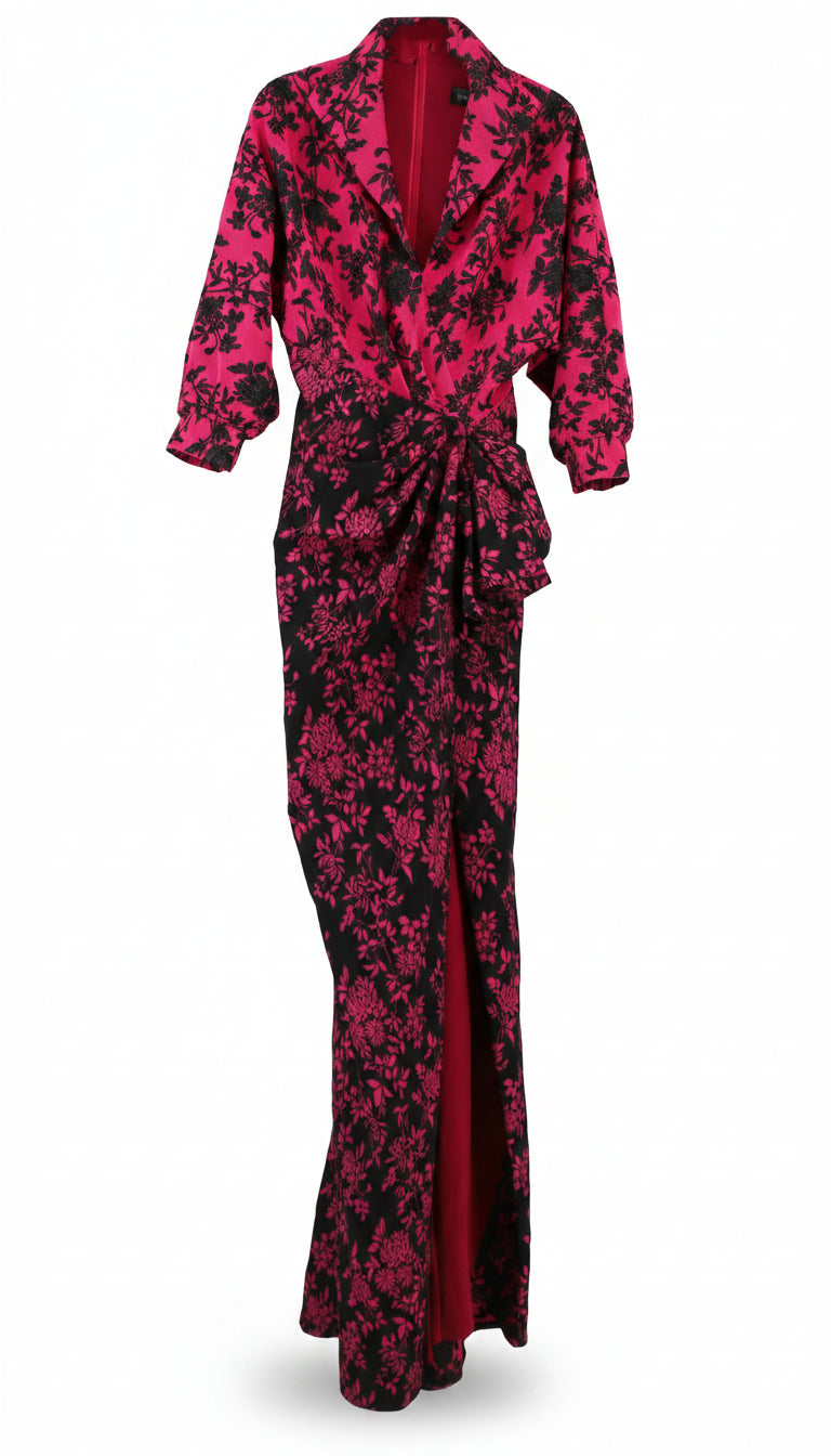 Tadashi Shoji Maxi Dress Twist-Front Pink Size 6