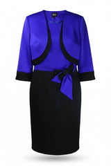 Ella Boo Midi Dress Tailored Sheath Purple Size 14