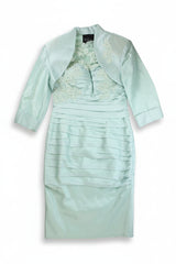 Mascara Midi Dress Sheath Green Size 8